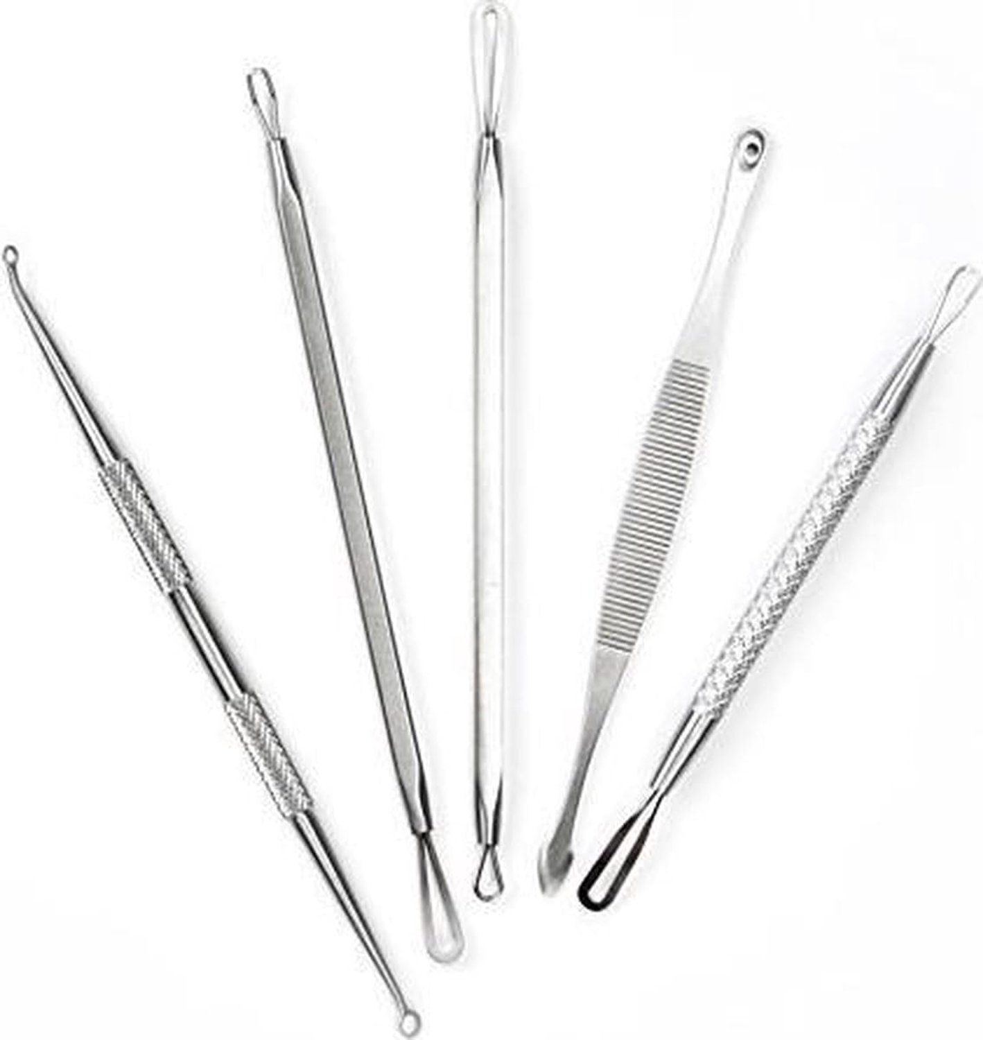 Professional 5 Piece Blackheads & Acne Removal Set - Blackhead Killer - Comedone Spoon - Pimple Remover - from Heble