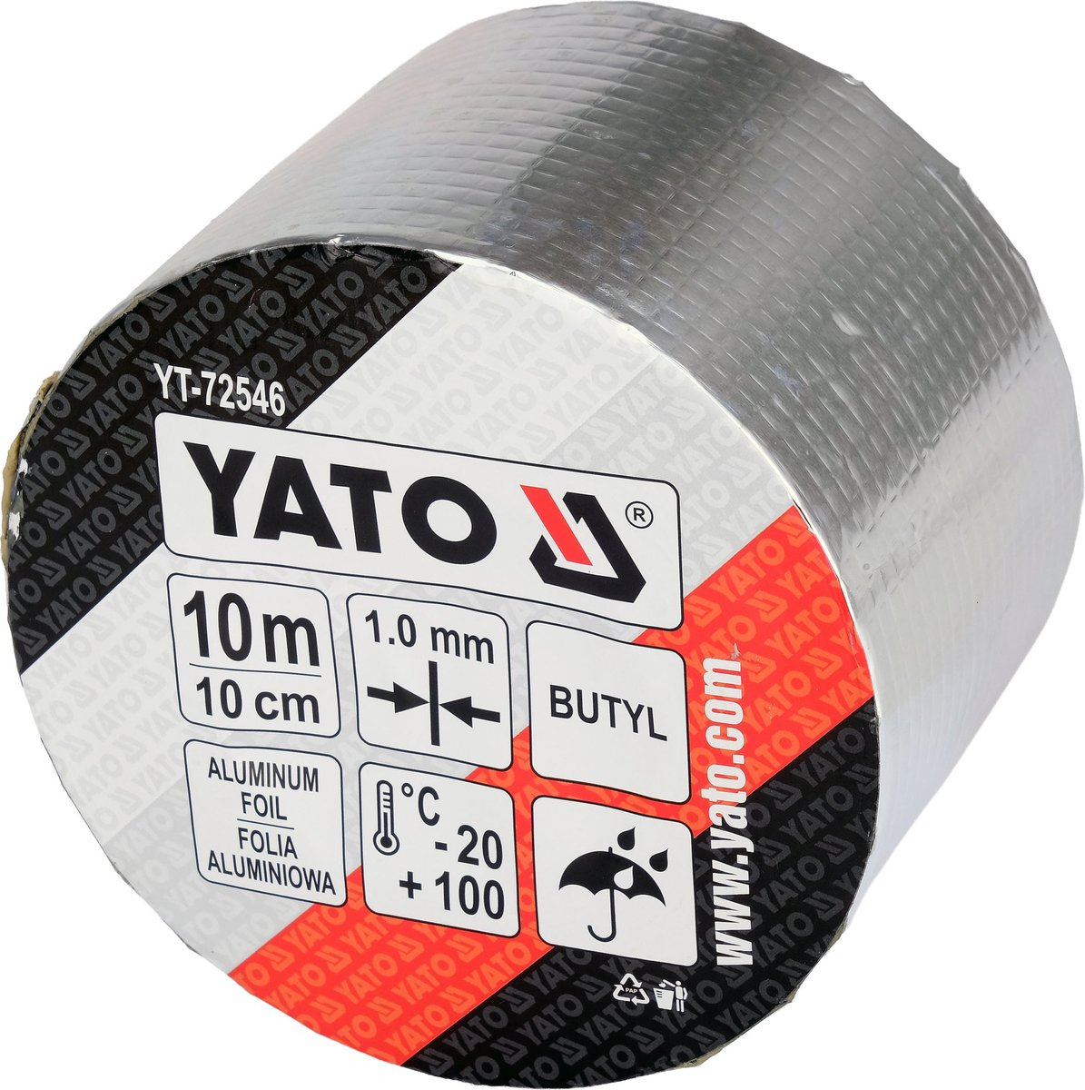YATO Hoogwaardige 100MM X 5M Butyl Reparatie Tape