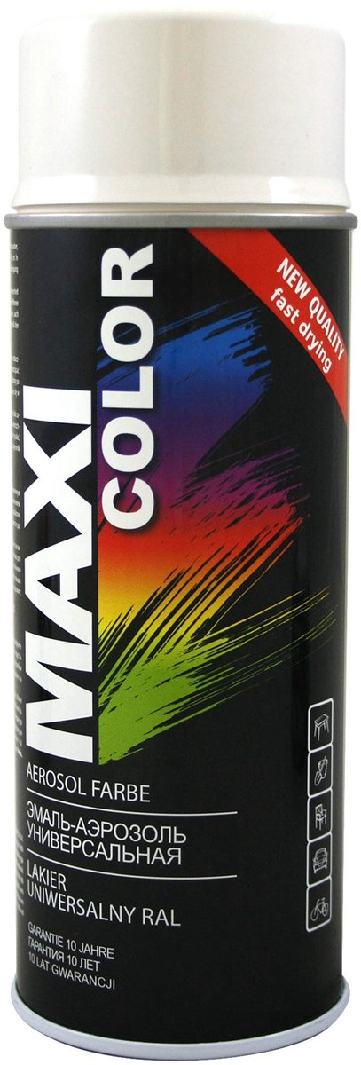 Glossy Sprayverf 400 ml - Universele Nitrocelluloseverf (RAL 9001, Glanzend Geel)