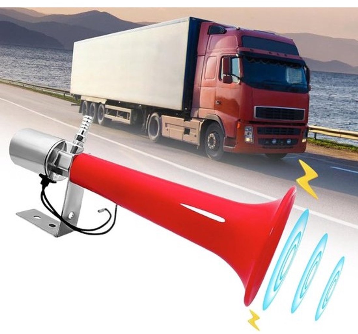 Universele Turkse pijphoorn - 12 V/24 V - voor vrachtwagens en auto's