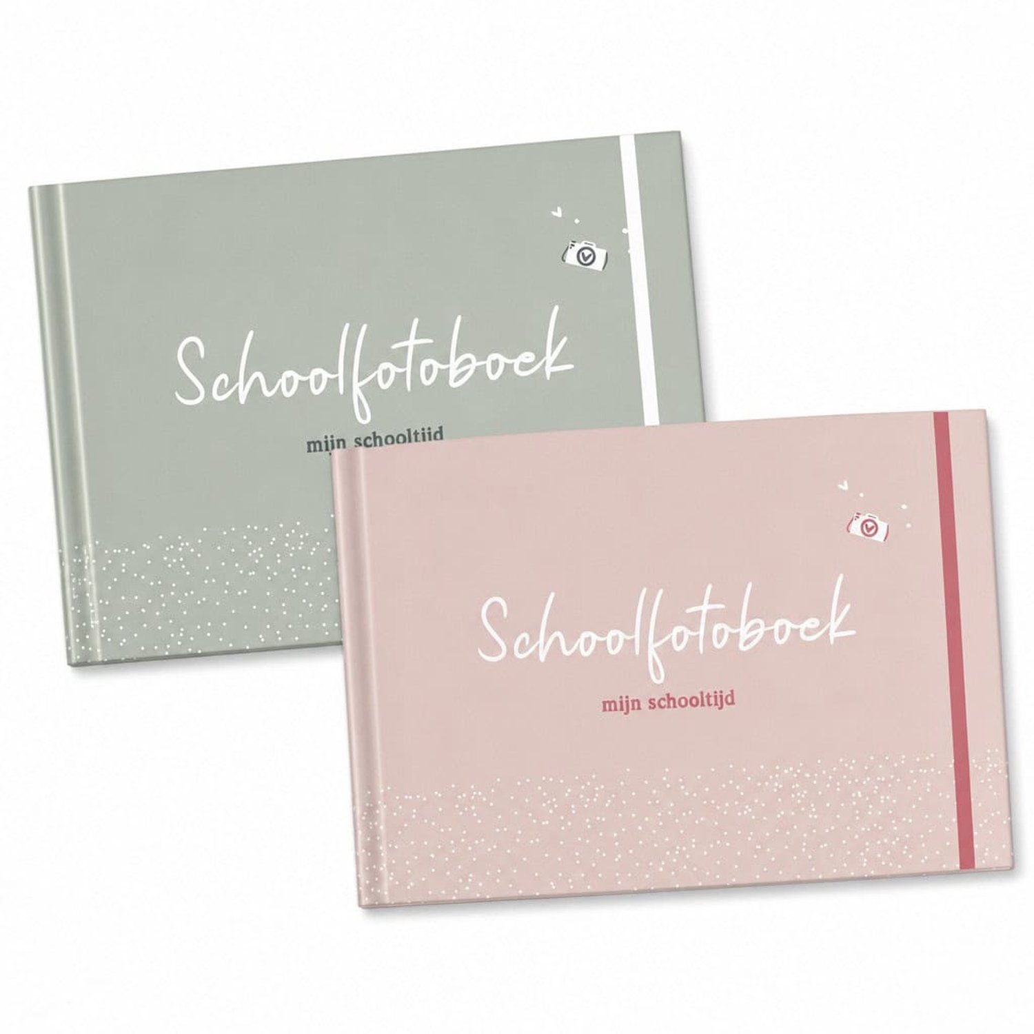 Fyllbooks Mijn schoolfotoboek - Roze & Groen - Voordeelset