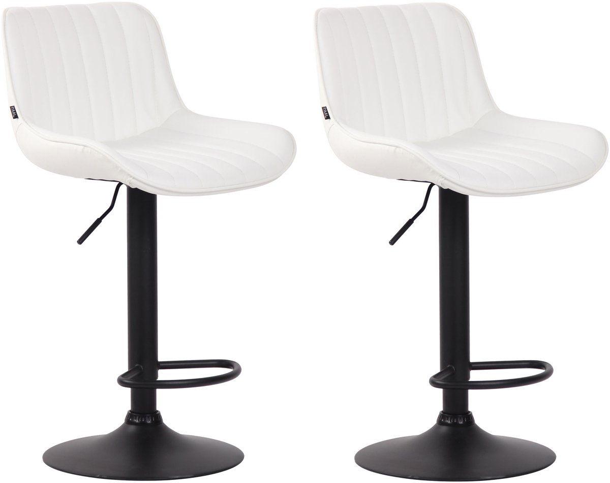 Barkruk - Set van 2 - Kunstleer - Wit