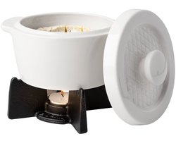 Boska Cheese Baker - Ovenschaal met onderstel - voor Camembert - Kaas fondue - Wit