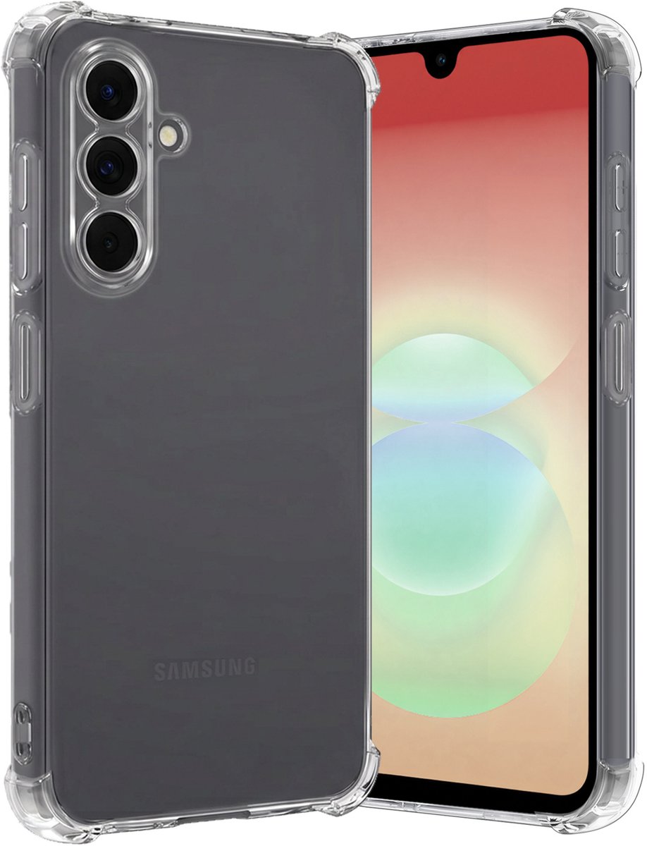 Hoes - Geschikt voor Samsung Galaxy A18 - Sterk & Shockproof - Siliconen Case - Back Cover - Telefoon Hoesje Shock Proof - Transparant