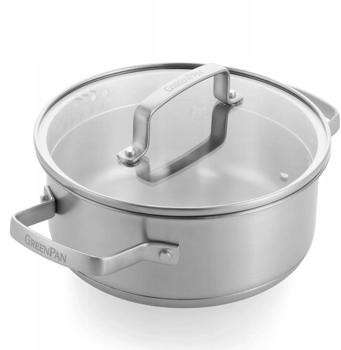 GreenPan Chef's Collection Steel Pan met Deksel - 18cm, 2L