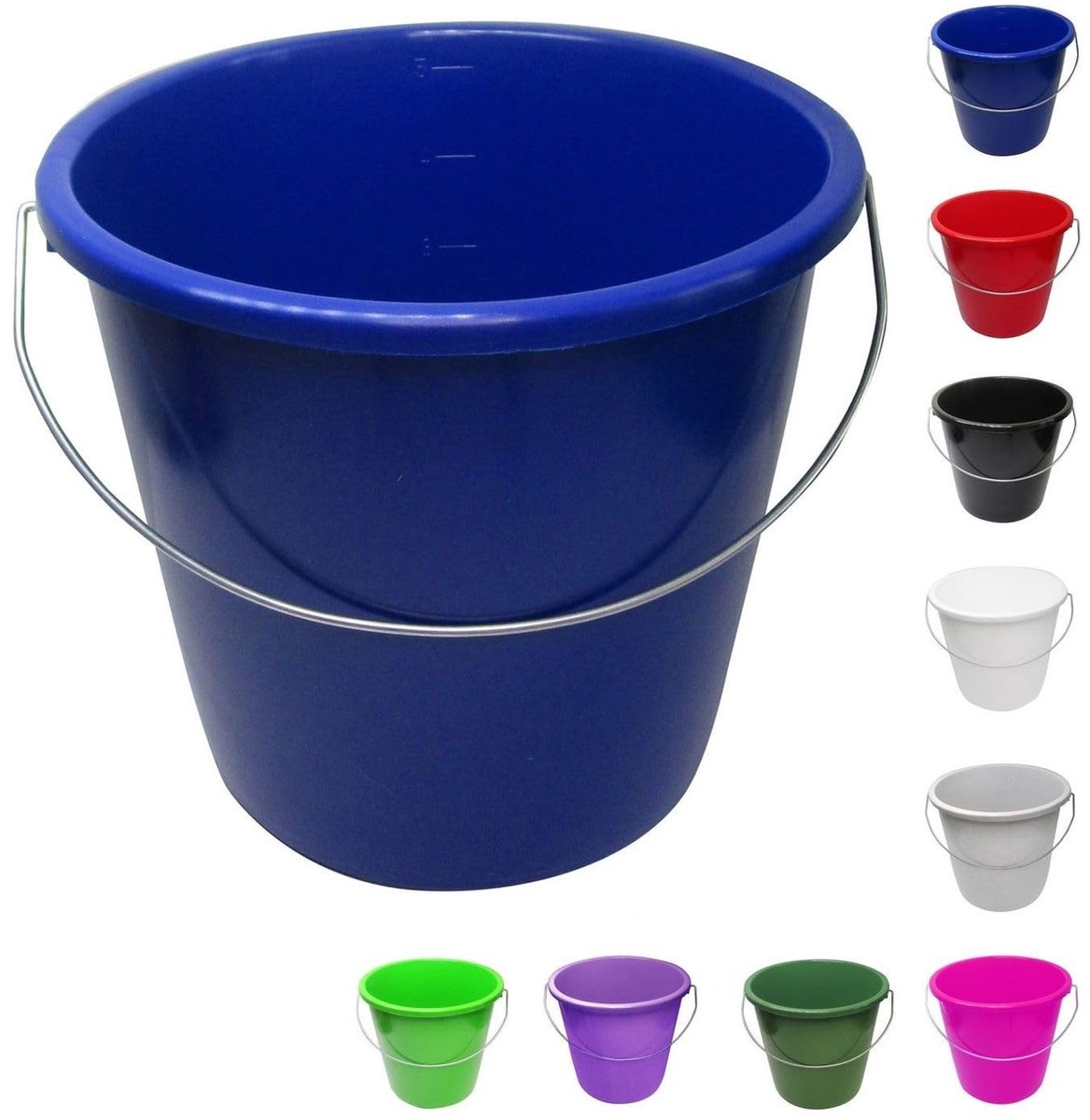 Kleine Emmer 5 Liter zonder Deksel - Voedselveilig, Donkerblauw