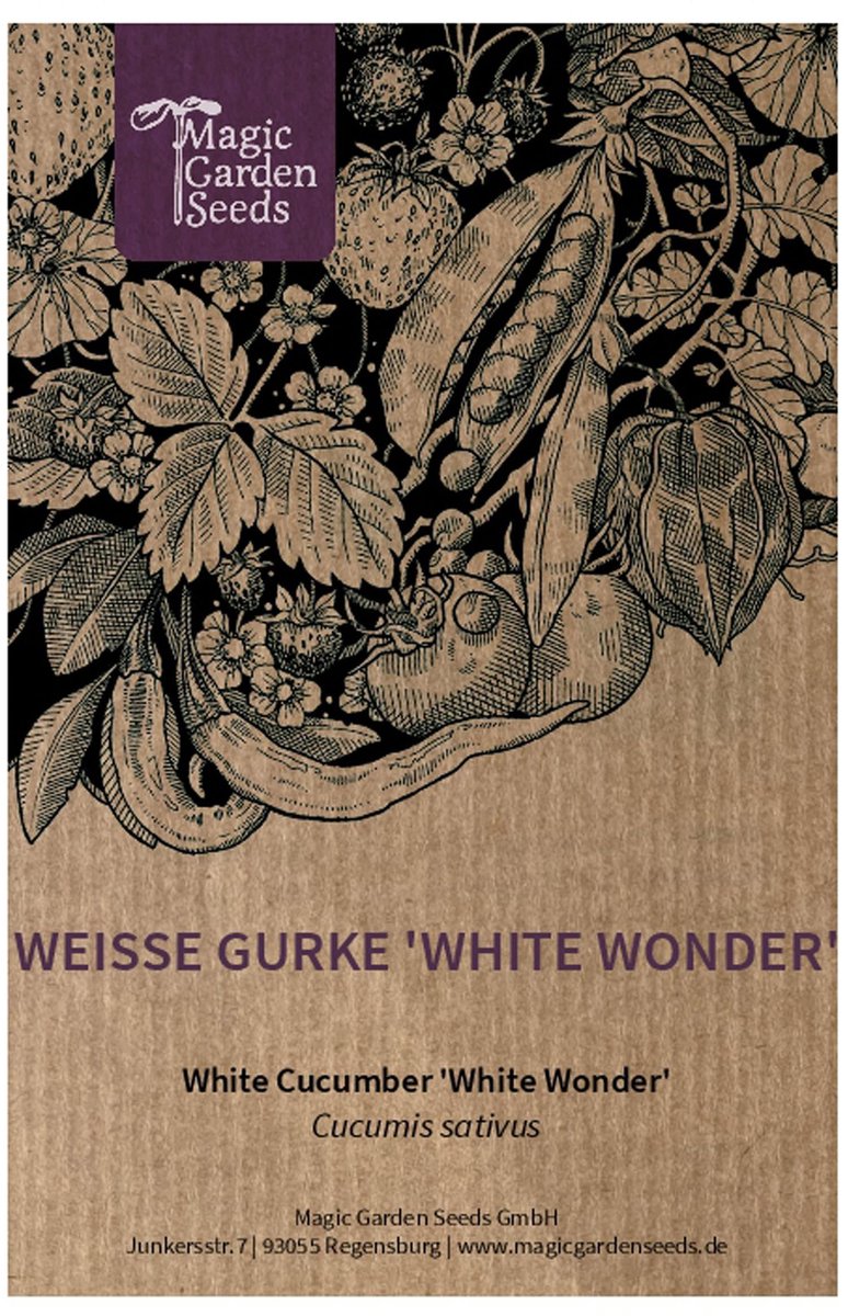 Witte Komkommer 'White Wonder' - ongeveer 20 zaden