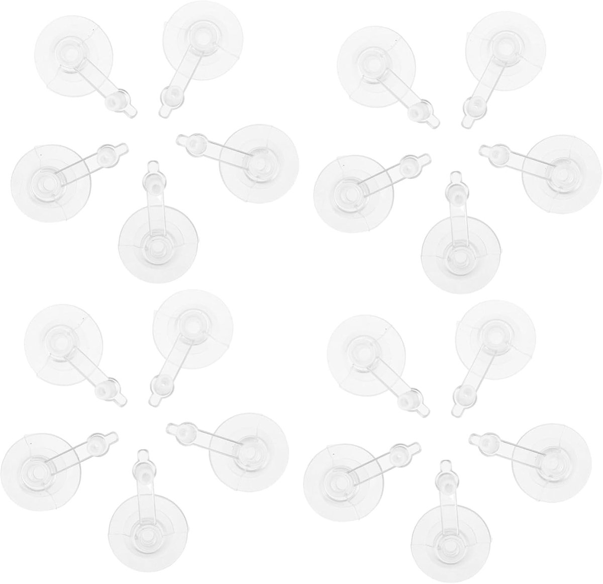 100 Stuks PVC Opblaasbare Luchtplug met Lekvrije Flipdop Transparante Pompadapter voor Zwemband Opblaasbare Speelgoedventiel Geschikt voor Buitengebruik
