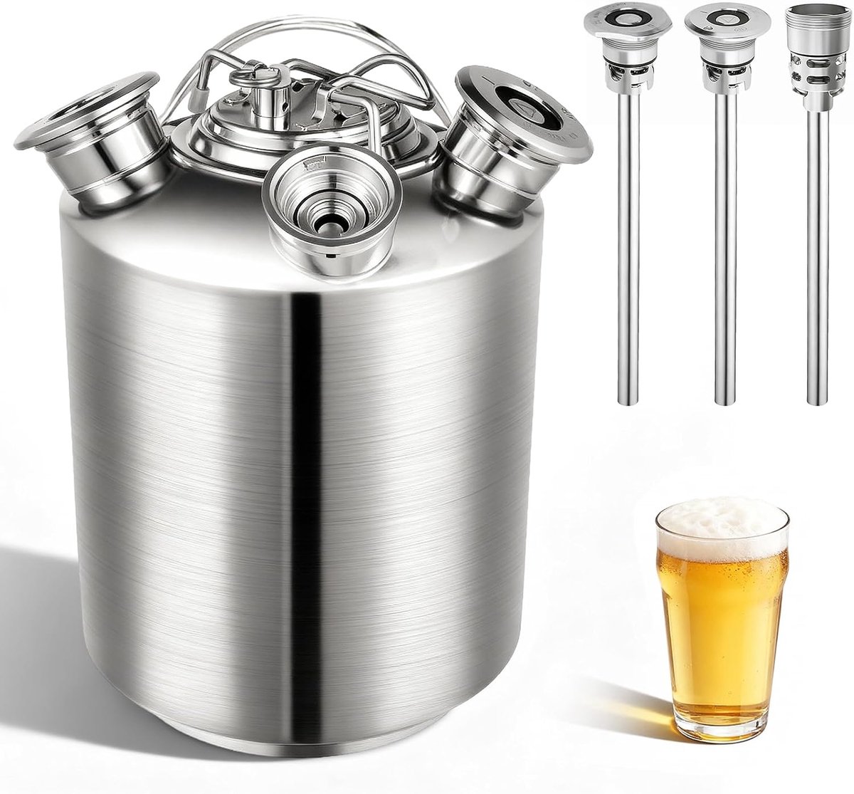 10 l, 3-kops kraan reinigingsset, bevat A, G en S vat touw met citronella, biertapinstallatie en bierleidingreiniger voor bars