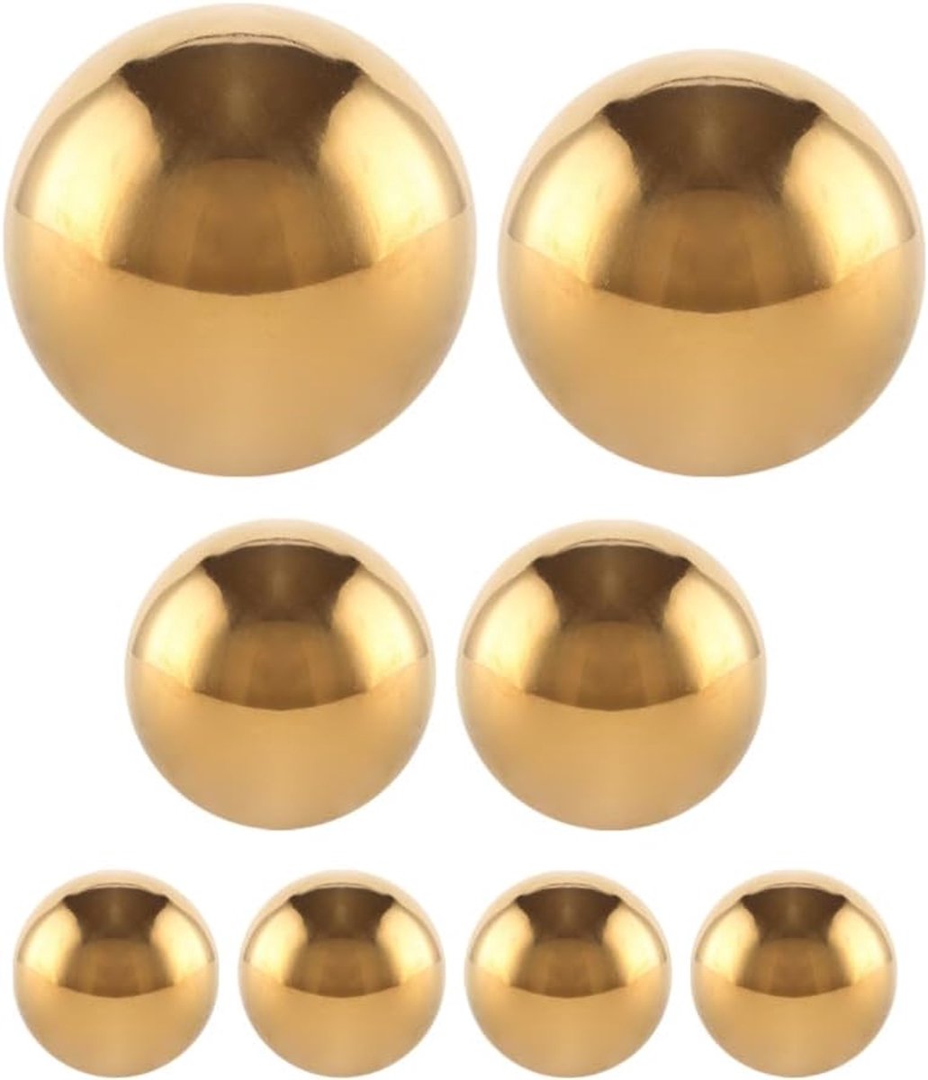 6 Stuks Roestvrijstalen Kijkbal Spiegelgepolijste Reflecterende Bol Gazondecoratie 5 9 Inch 3 9 Inch 2 Inch