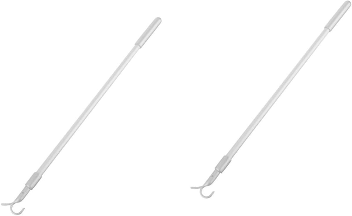 2 Stuks Gordijnroedes Aluminiumlegering Vervangende Jaloeziestang Met Raamopener Voor Thuis