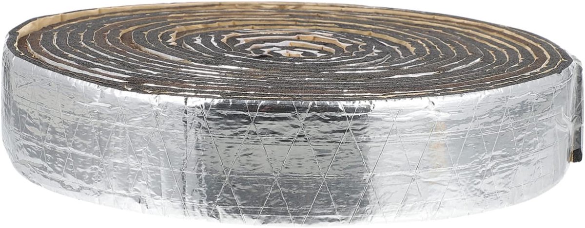 1rol Geluiddempende Isolatie Mat Verstelbare Katoenen Ductwrap Met Aluminiumfolie Voor Geluidsisolatie Warmtebescherming Dikte Voor Huiskamers Auto