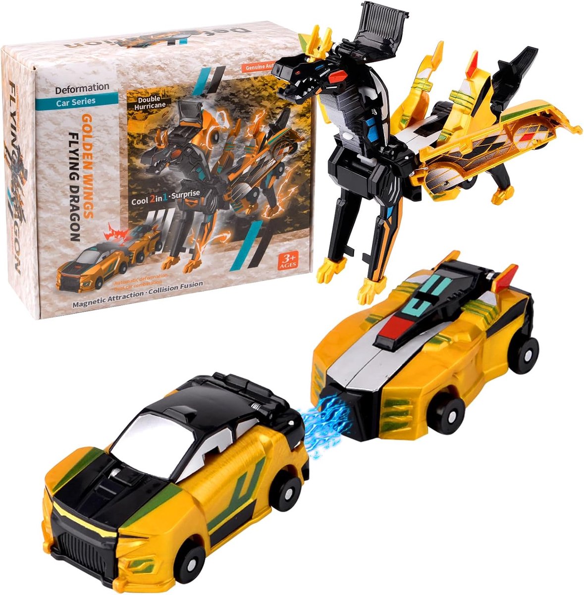 Pegasus Vliegende transformatierobot, robotspeelgoed, combinatierobot, botsvorming, speelgoed, cadeau voor kinderen, voor kinderen van 4, 5, 6, 7, 8, 9 jaar (C)