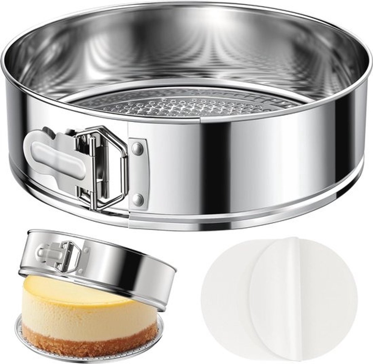 Roestvrijstalen springvorm 9 inch - 23 cm - Voor cheesecakes en desserts