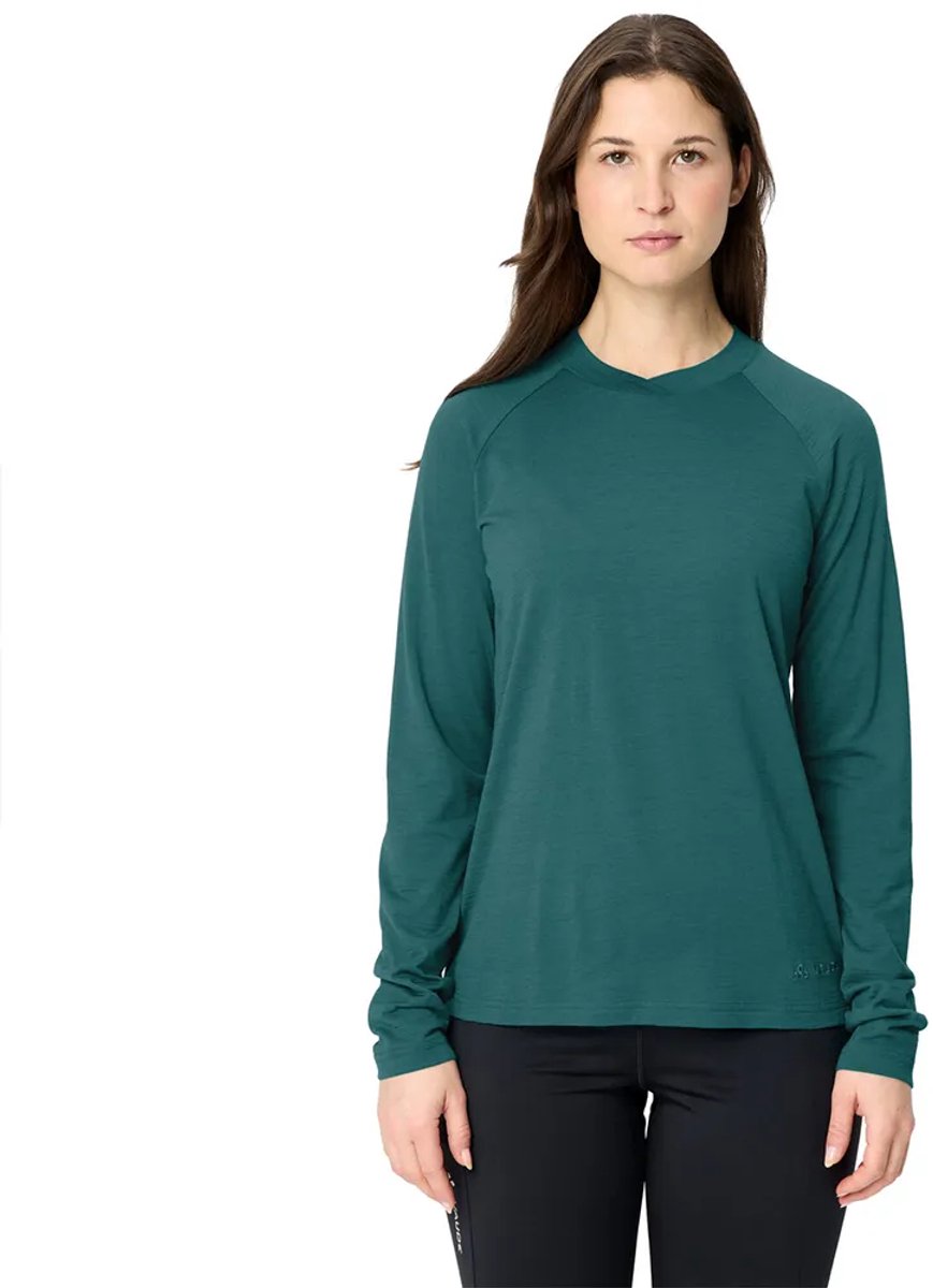 Vaude Essential Wool T-shirt Met Lange Mouwen Vrouw Groen