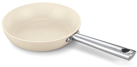 Beka Cicla Koekenpan - Ø 20 cm - Braadpan - Keramische Antikleeflaag - Gerecycleerd RSV - Inox - PFAS-vrij - Geschikt voor inductie & vaatwasser - Crème