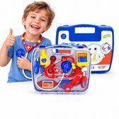 Dokterset Speelgoed - Dokterset 14 delig - Doktersset - Dokterskoffer - Speelgoed Doktersset - Dokter Speelgoed - Dokter Speelgoed Koffer - Black Fryday Deals - Sinterklaas Cadeautjes
