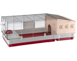 Ferplast Kooi Voor Cavia's - Kooi en Accessoires Inclusief - Openend en Modulair - 142 x 60 x h 50 cm