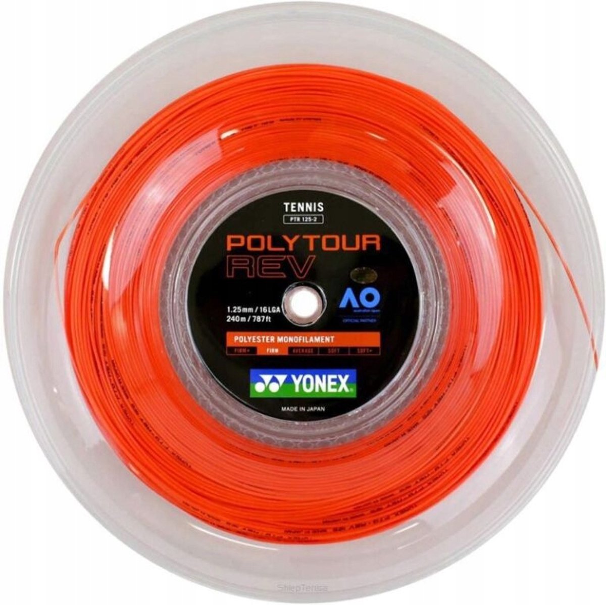 Merkloos Tennisnylon Poly Tour Rev 1.30 Oranje 12m