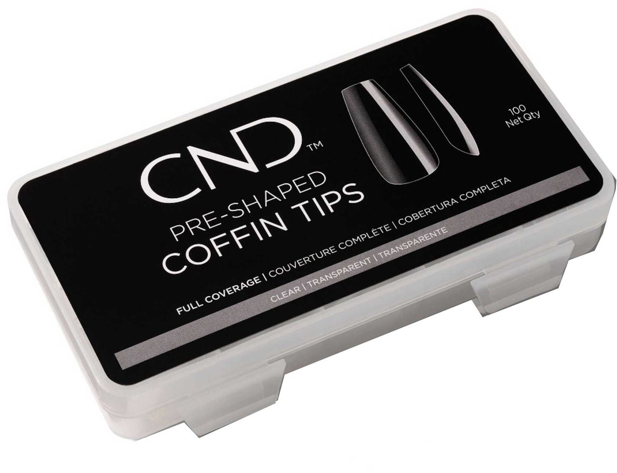 CND - Tips Full Coverage Coffin - 100 pcs