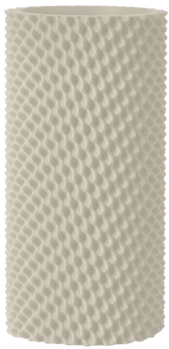 Layvo Ravon Vaas - Crème - 20 cm - droogbloemen vaas - japandi - gerecycled plastic