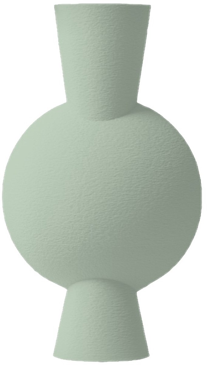 Layvo Dessa Vaas - Salie - 20 cm - droogbloemen vaas - moderne vaas - gerecycled plastic