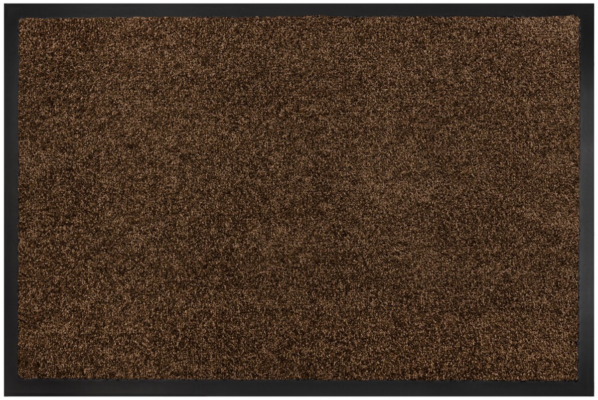 Hamat Twister Teak 60 x 120 cm - Wasbare Schoonloopmat - Droogloopmat Binnen - Antislip - Polyamide