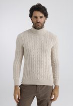 Felix Hardy Kabelgebreide Coltrui - 100% Katoen Heren Beige - S