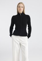 Felix Hardy Kabelgebreid Vest - 100% Katoen Dames Zwart - S