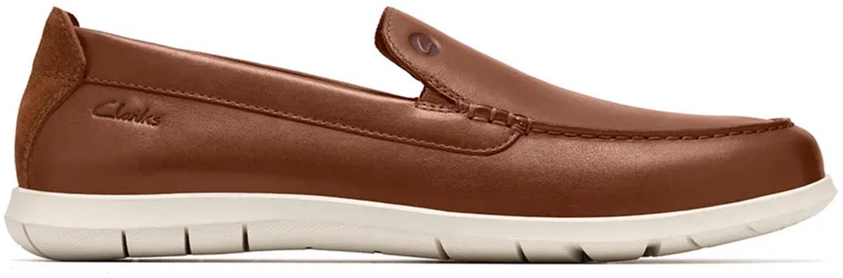 Clarks Shoes Flexway Step Loafers Bruin EU 44 1/2 Man