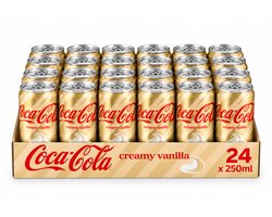Tray Coca-Cola - Creamy Vanilla regular - 24 x 250 ml