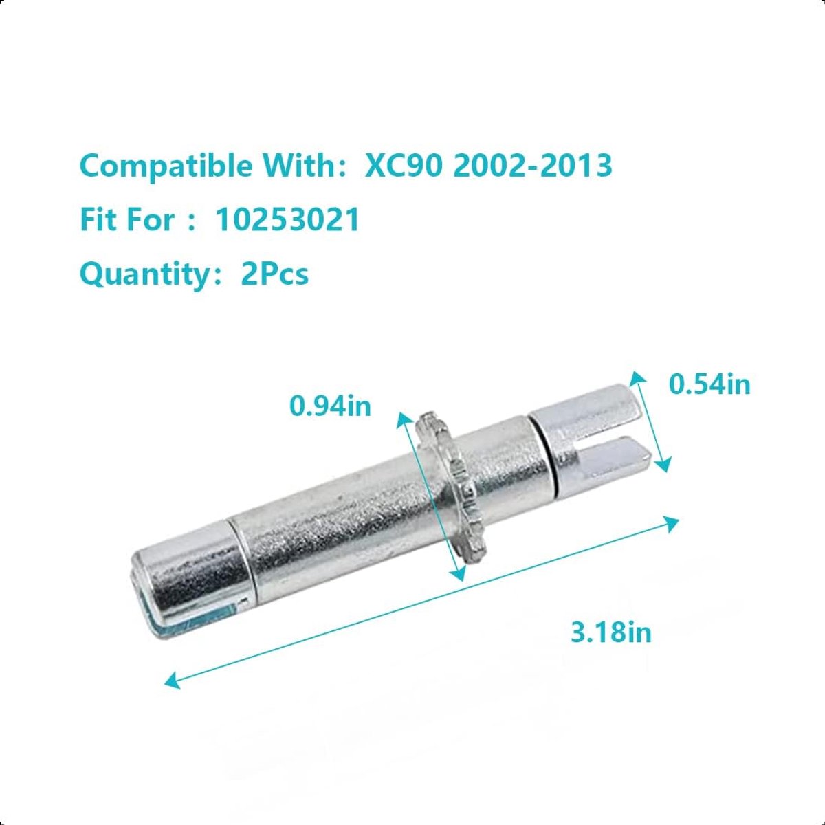 Compatibel met Volvo XC90 2002–2013 Handremvoetschoen Afstelset Geschikt voor 10253021 (2 stuks)