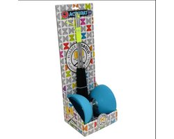 Diabolo licht blauw met aluminium stokken - 105 mm doorsnede