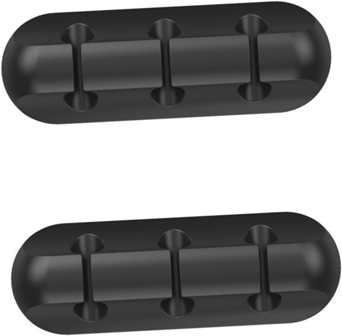 2stuks Silicone Kabelhouder Clips Rubber Adhesieve Kabelhaken Voor Muur Bureau Kabelorganizers Voor Thuis Kantoor Zwart Sterke Hechting Eenvoudige Installatie