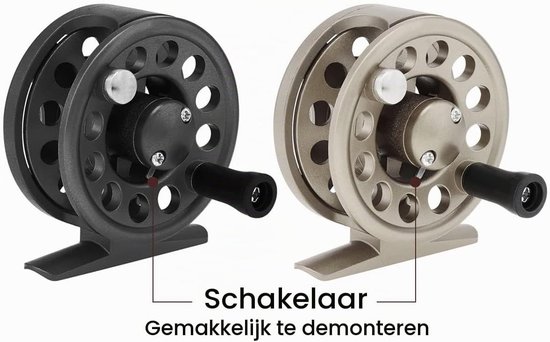 Krachtige en Lichtgewicht Vliegvis Reel voor Zoet- en Zoutwater, Perfect voor IJsvissen en Spinning Visserij — afbeelding 4