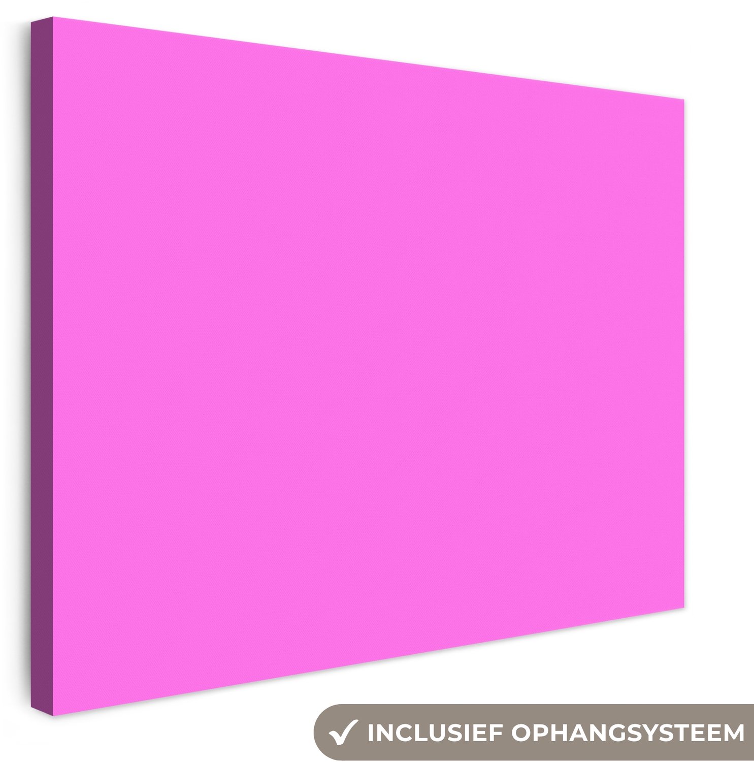 Canvas schilderij 40x30 cm - Exclusieve wanddecoratie Bright - Orchid - Roze - Muurdecoratie woonkamer - Slaapkamer decoratie - Kamer accessoires - Schilderijen op canvas