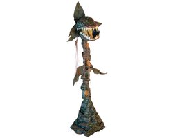 Halloween decoratie vleesetende plant 205cm animatronic