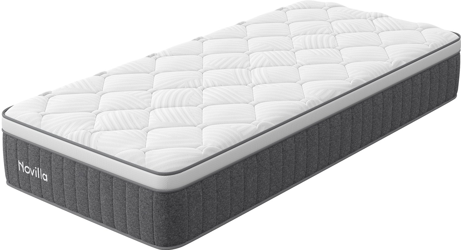Novilla Koudschuimmatras 90x200 cm - 7 comfortzones - H3 -25 cm Grijs