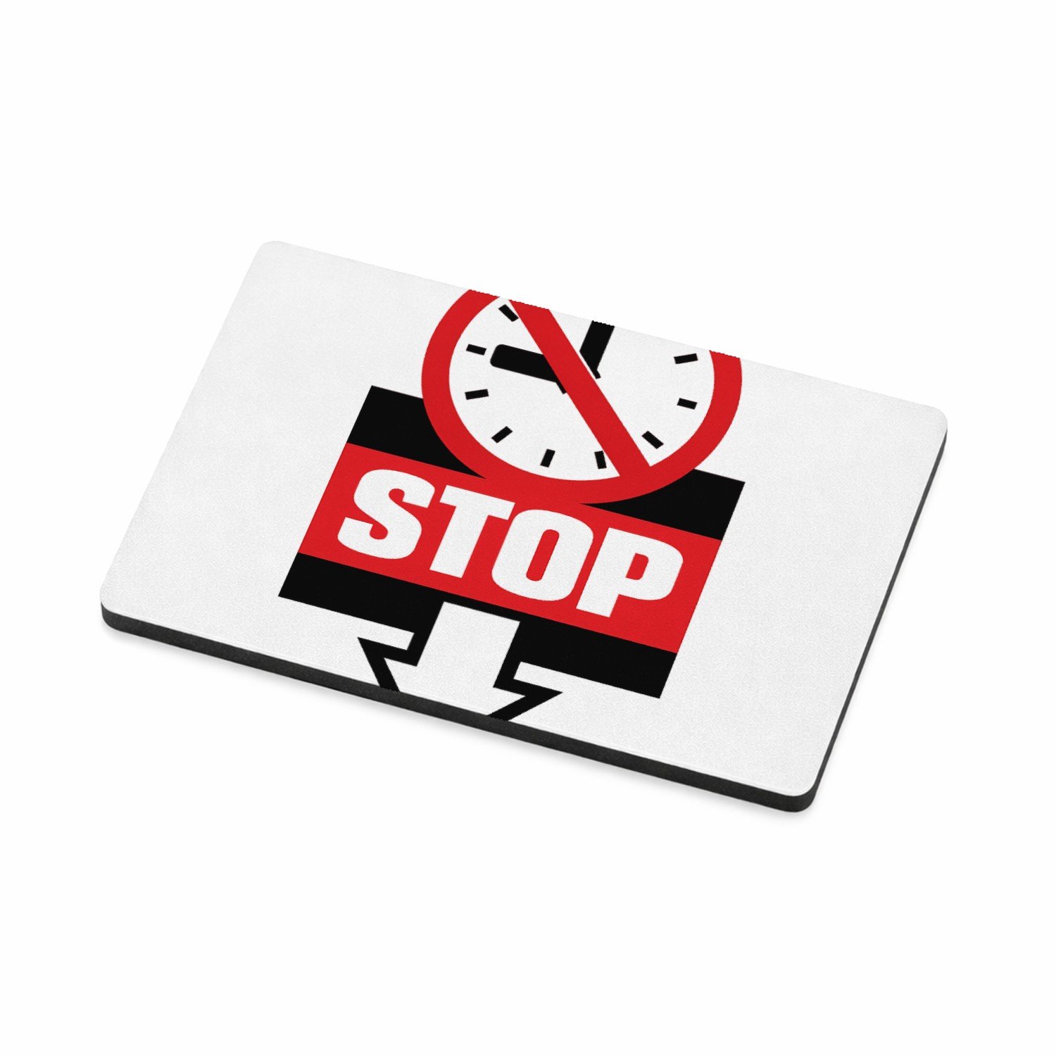 Mr Cadeautjes MDF magnetische fotolijst 7,5 x 5 - design Feestelijk verbodsbord met sportieve of schoolse twist | cadeau Wit