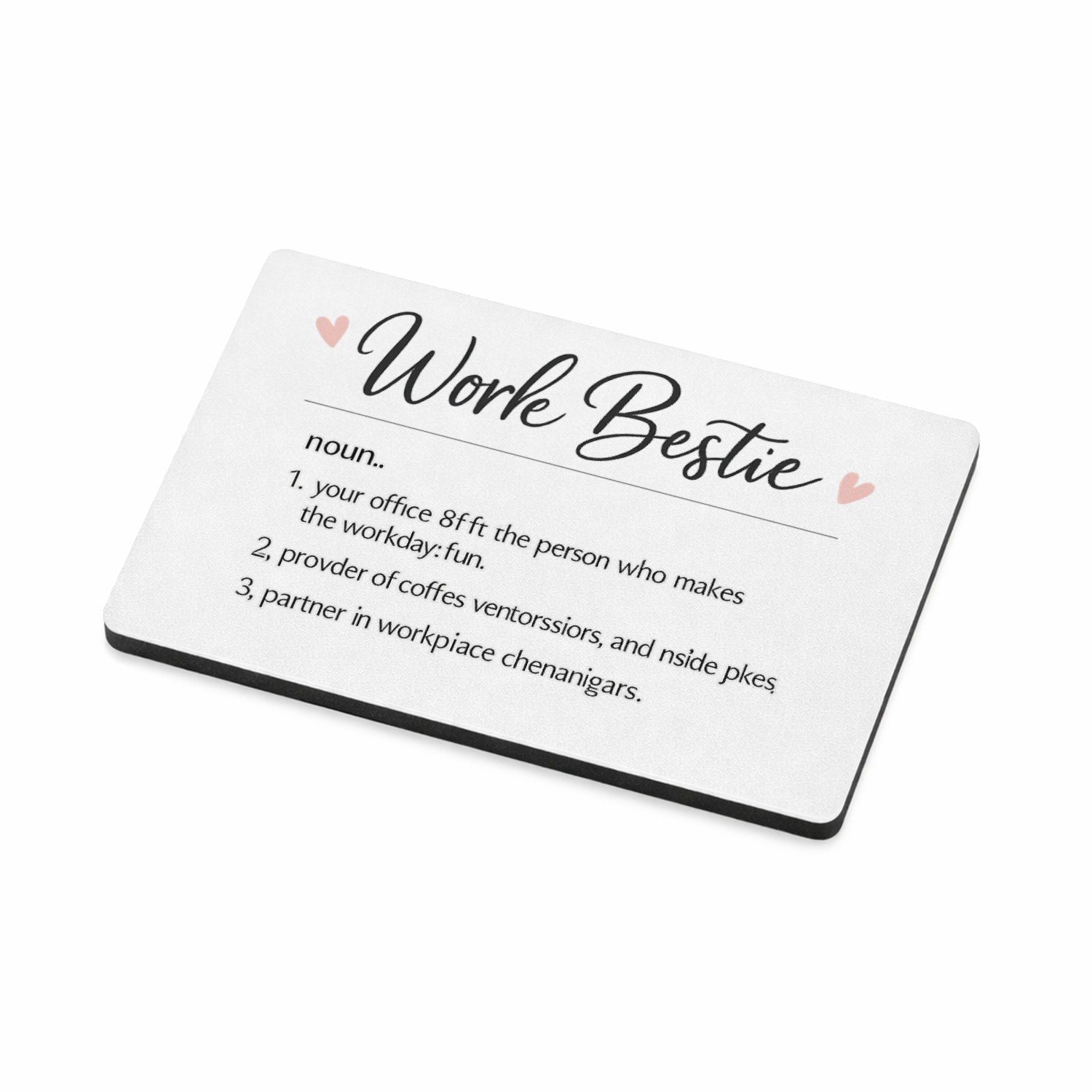 Mr Cadeautjes MDF magnetische fotolijst 7,5 x 5 - design Een vergelijkbare dictionary-opmaak met een warm, grappig co | cadeau Wit