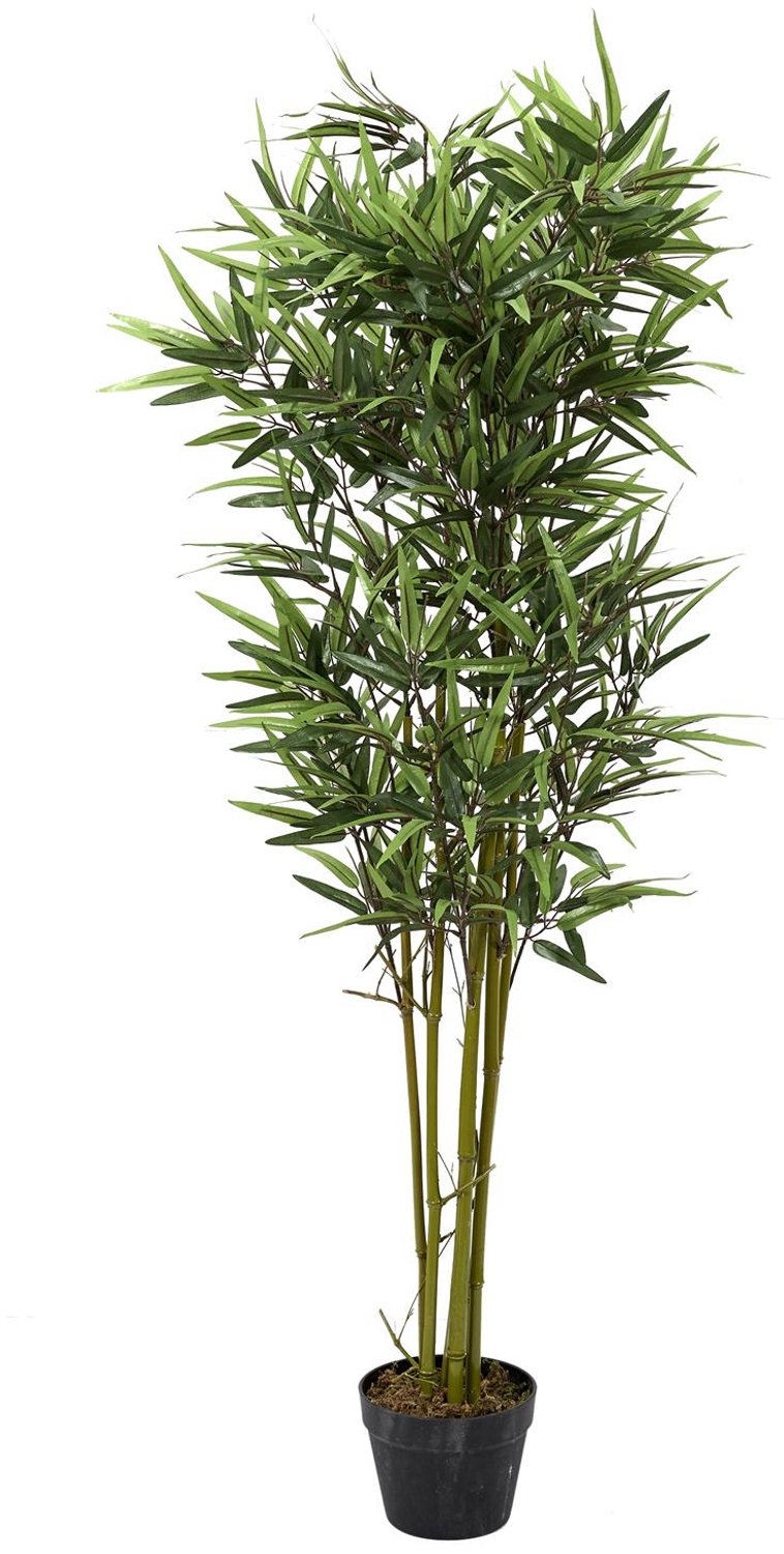 HOME DECO FACTORY Kunstplant Bamboe 135 cm – Groene Bamboeplant van Kunststof – Voor Binnen