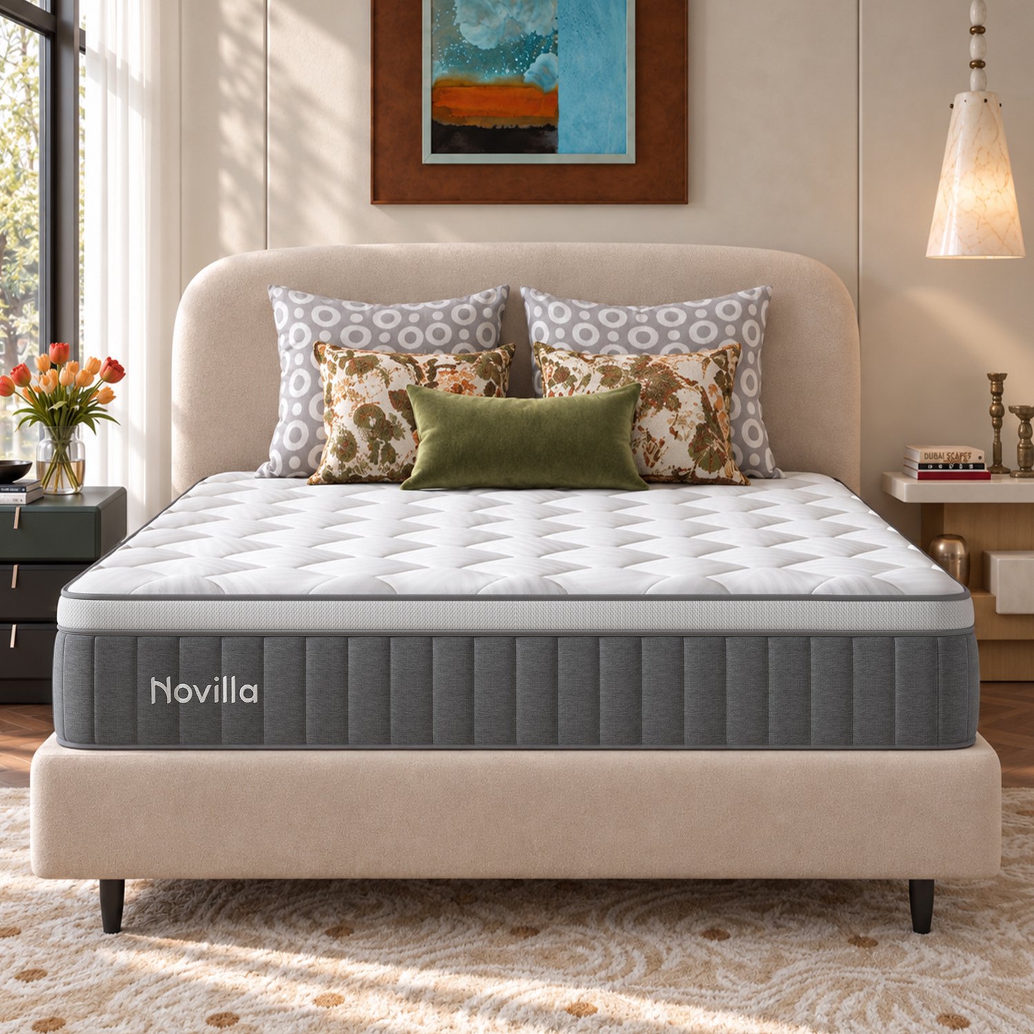Novilla Koudschuimmatras 180x200 cm - 7 comfortzones - H3 - 25 cm Grijs