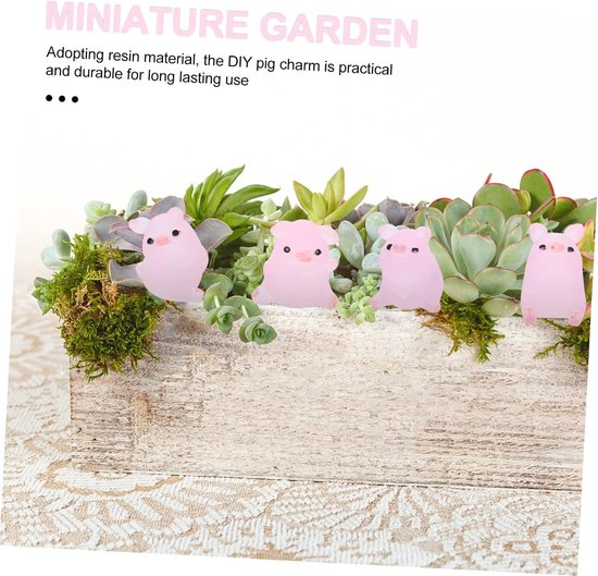 18 Stuks Varkentje Ornament Poppenhuis Decoratie Kleine Rubberen Eendjes Schattige Varkensmodellen Kleine Eendjes Varkens Cijfers Mini Dierenfiguren Hars Mos Telefoon Geval 3d — afbeelding 4