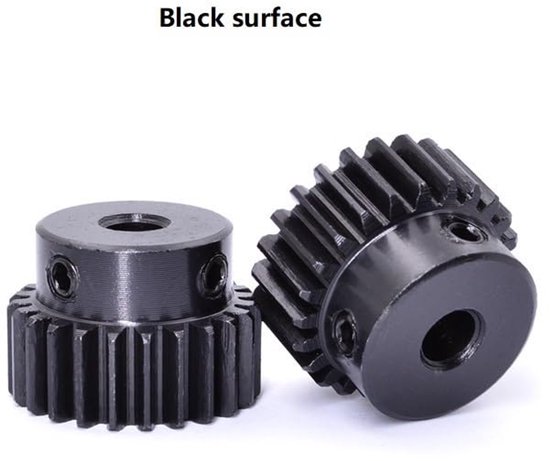 2 stuks 1 module 26T/28T/30T/32T/33T/35T/36T/38T rechte tandwielen 45# stalen CNC transmissiemotor baas tandwiel 5mm/6/7/8/10/12mm voor CNC-apparatuur(28T inner hole 10mm) — afbeelding 3