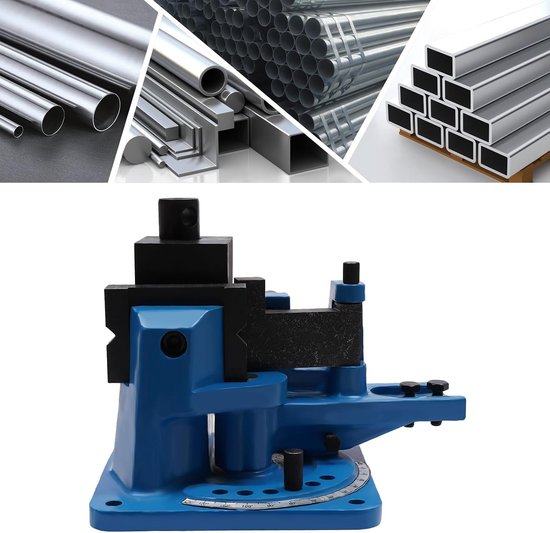 Handmatige buigmachine, hoekbuigmachine, 120 graden, universele buighoek, hoekbuigmachine, buiginrichting, buisbuigmachine, handmatige metalen buigmachine voor plat staal, rond staal, vierkant — afbeelding 4