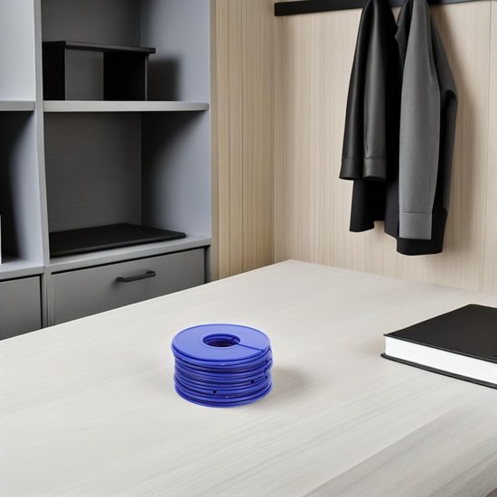 20 Stuks Ronde Plastic Kleding Scheiders Stevige Kast Verdelers voor Kledingorganizer Duurzame Garderobe Scheidingsringen voor Kledingstang Plankindeling — afbeelding 3