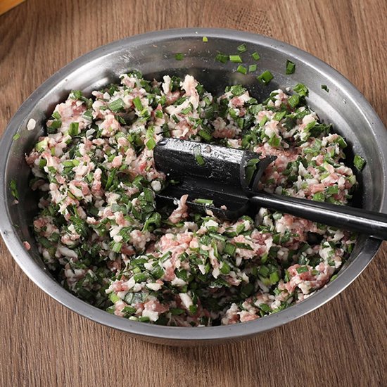 Grade PP-hakkers maken het mengen eenvoudig en veilig met roerstokje Fruitsalademixer ABS Roerstokje Veelkleurige, rood — afbeelding 3
