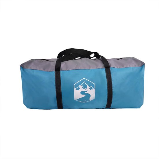 vidaXL Tipitent 8-persoons Waterdicht Blauw Familietent - Tipi Tent - Kampeertent - Campingtent - Watersdichte Tent van Vidaxl — afbeelding 2