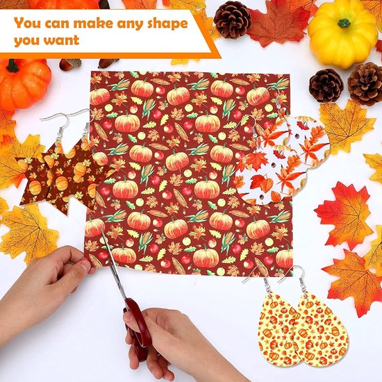 10 stuks Thanksgiving patchwork stoffen vet quarter bundels pompoen stof zonnebloemen stoffen voor het naaien herfststof vierkante quiltstof bundel Thanksgiving-stoffen voor doe-het-zelf — afbeelding 2
