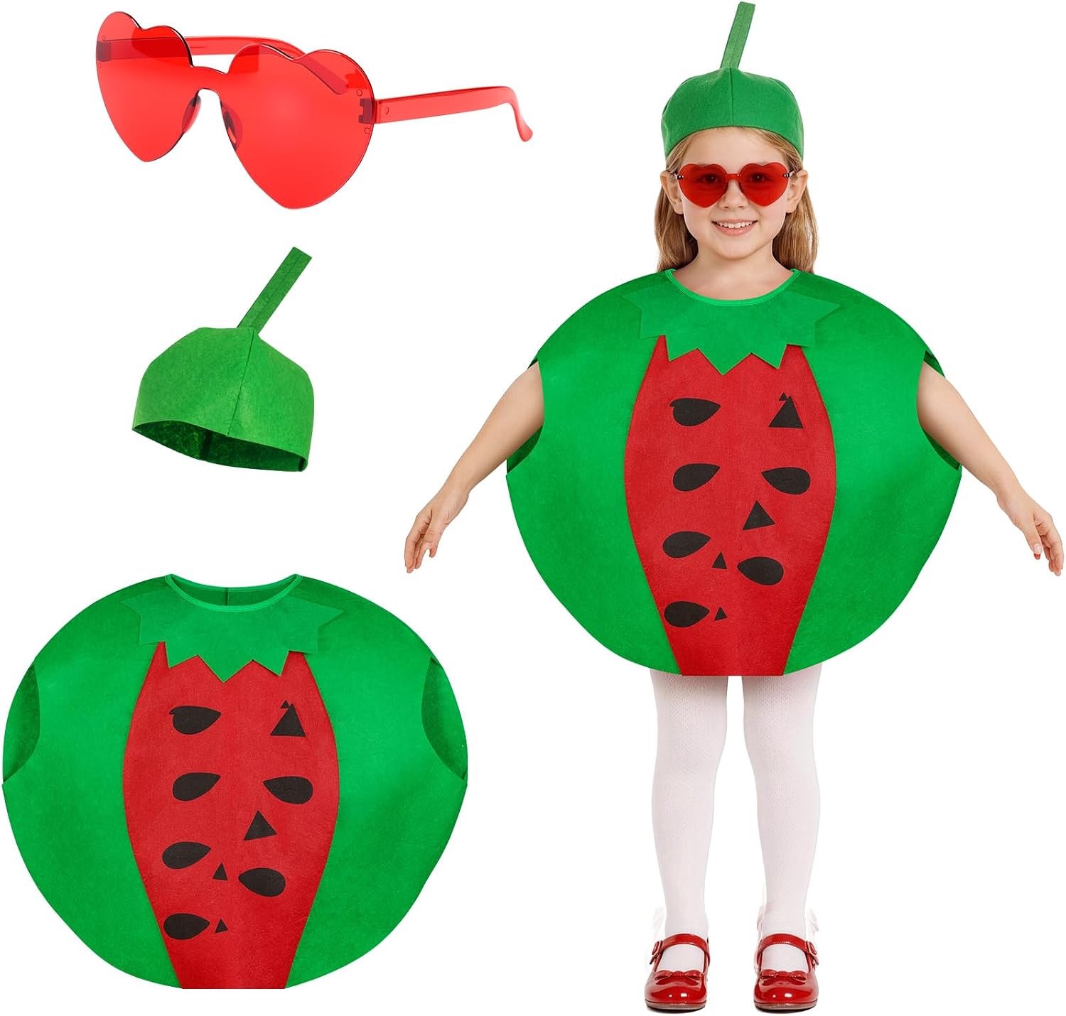 Fruitkostuum voor kinderen, cosplay-outfit, podiumoptredens, grappige partyoutfit voor carnaval, kostuumfeest en themaevenementen, schoolshow, Halloween, Kerstmis